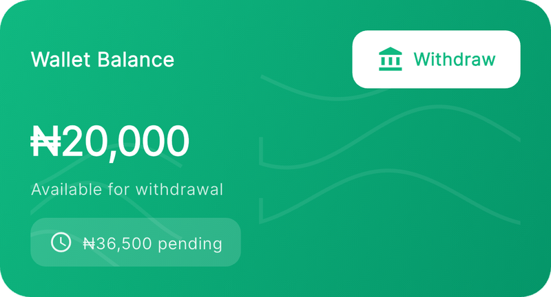 Wallet balance in the KarryBiz app